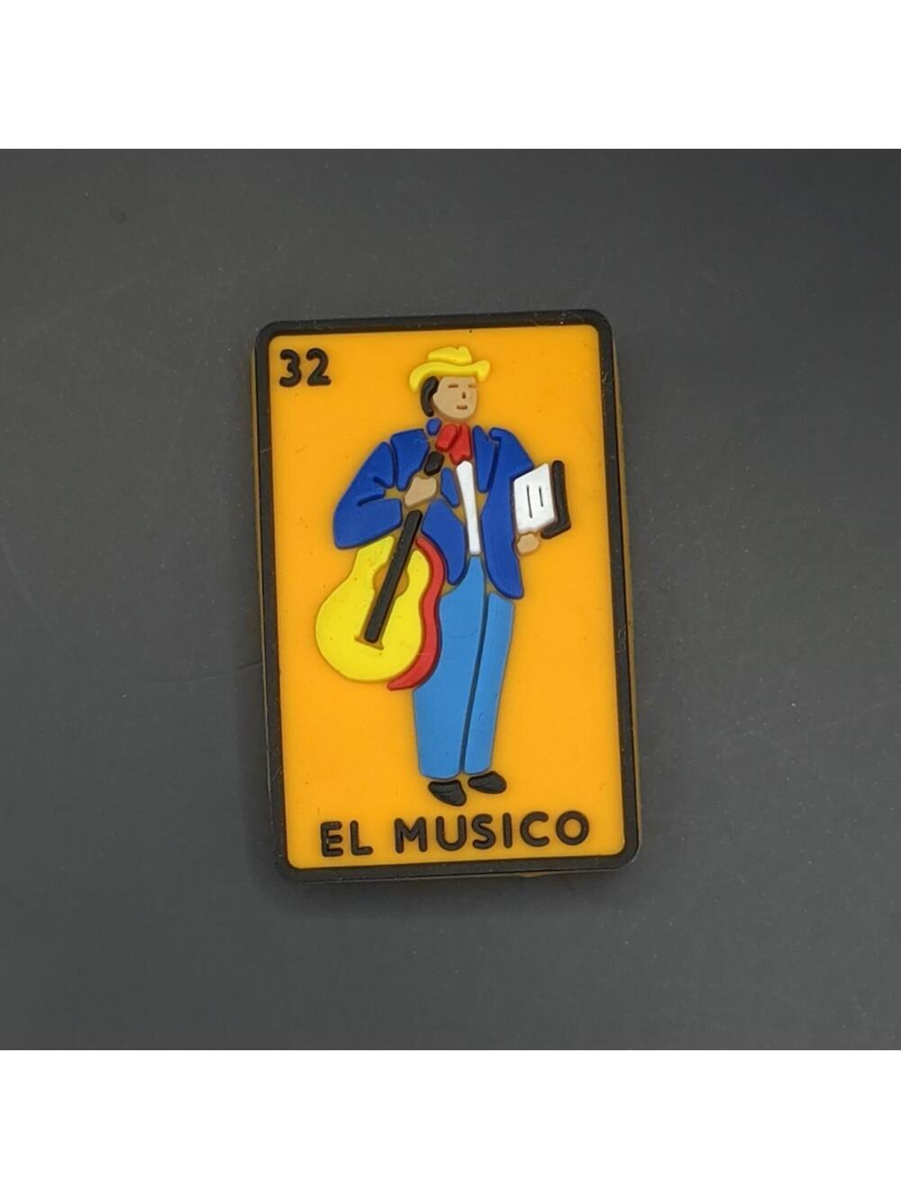 (5/$15) El Musico Loteria Shoe Charm
